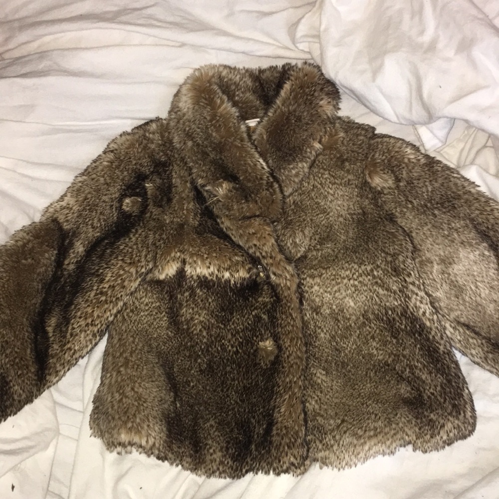 Faux fur jacket